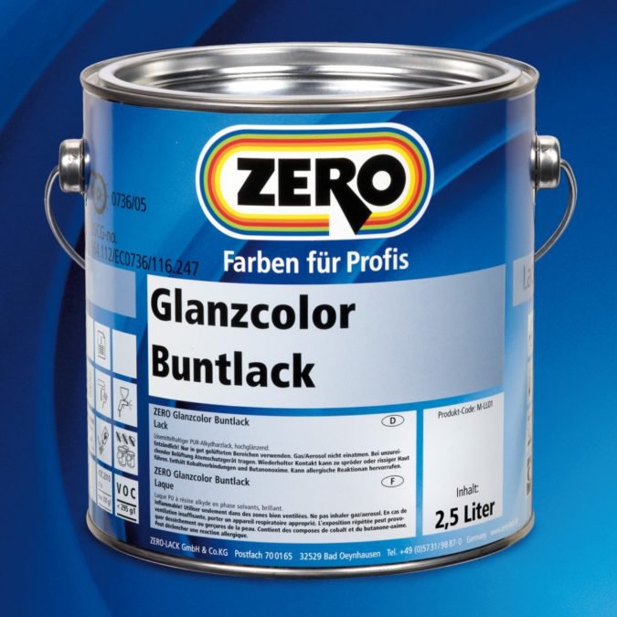 ZERO Glanzcolor aromatenfrei