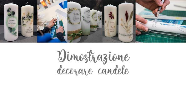 Dimostrazione decorare candele