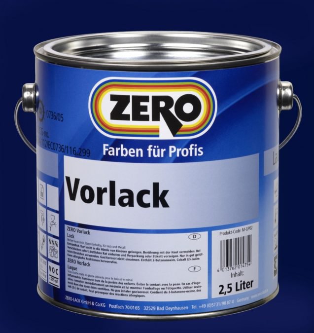 ZERO Vorlack aromatenfrei